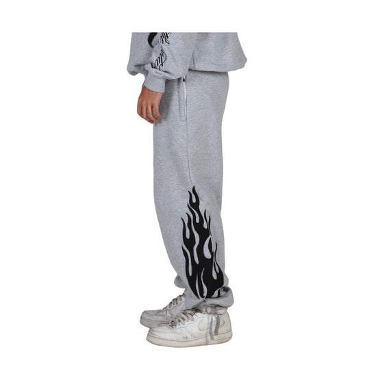 Flame origin sweatpants Grey