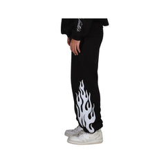 Flame origin sweatpants Black