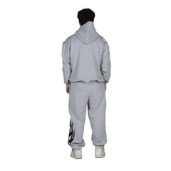 Grey Flame Tracksuit | Comfortable & Stylish | Streetwear Style
