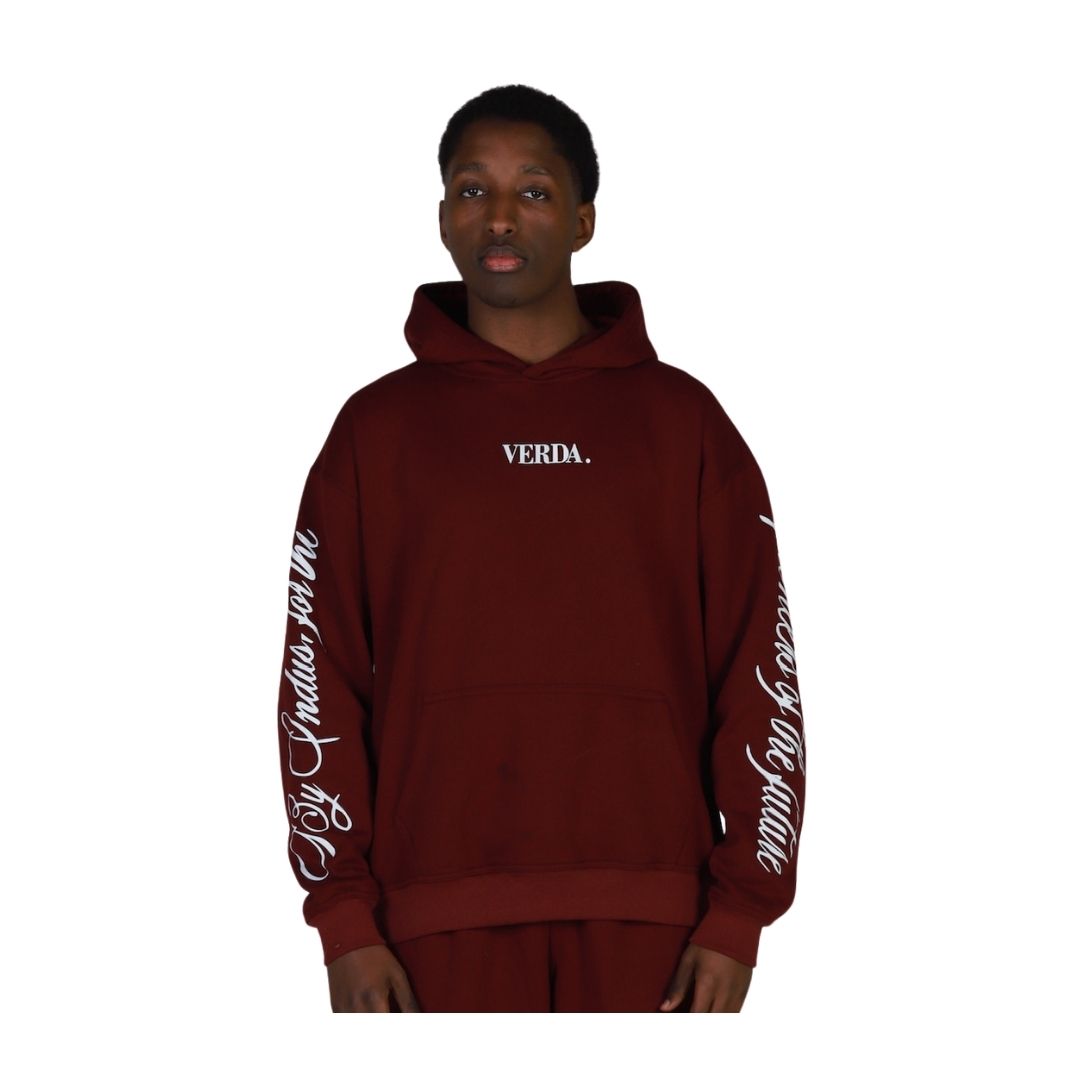Scripted origin hoodie Maroon