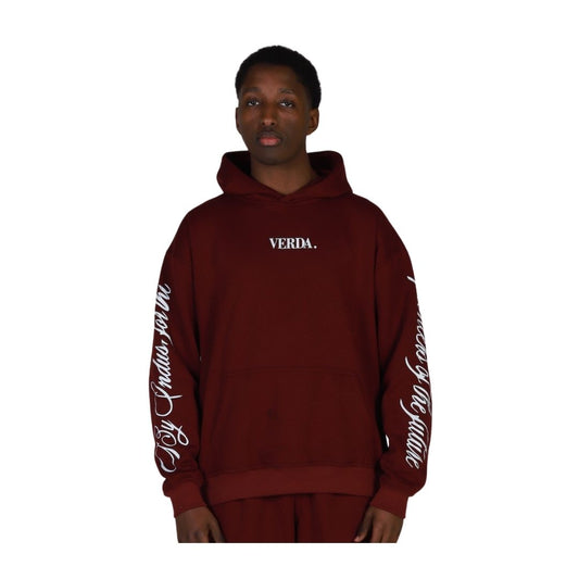 Scripted origin hoodie Maroon