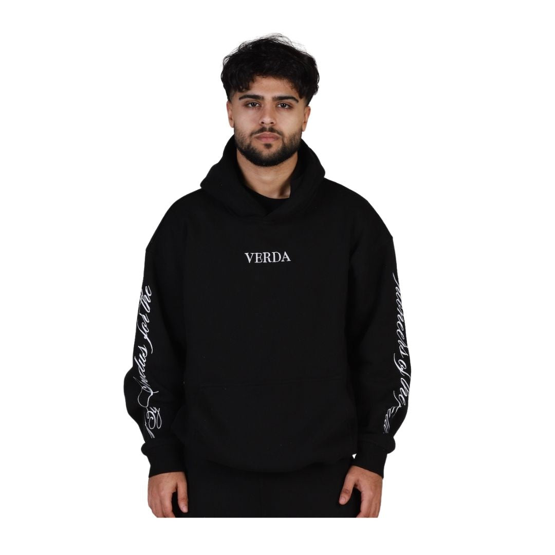 Scripted origin hoodie Black