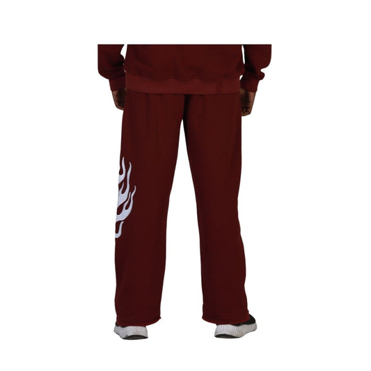 Flame origin sweatpants Maroon