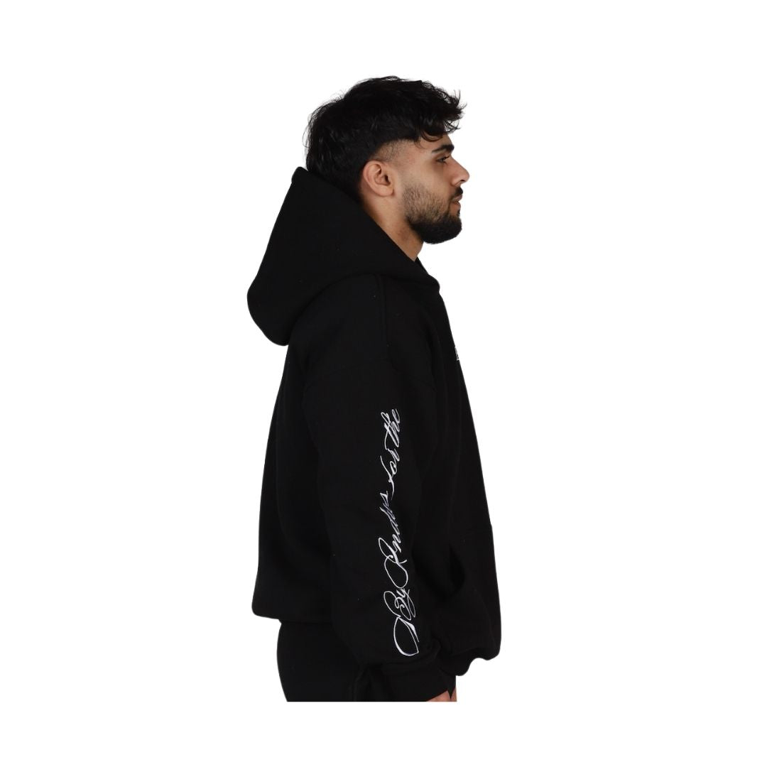Scripted origin hoodie Black