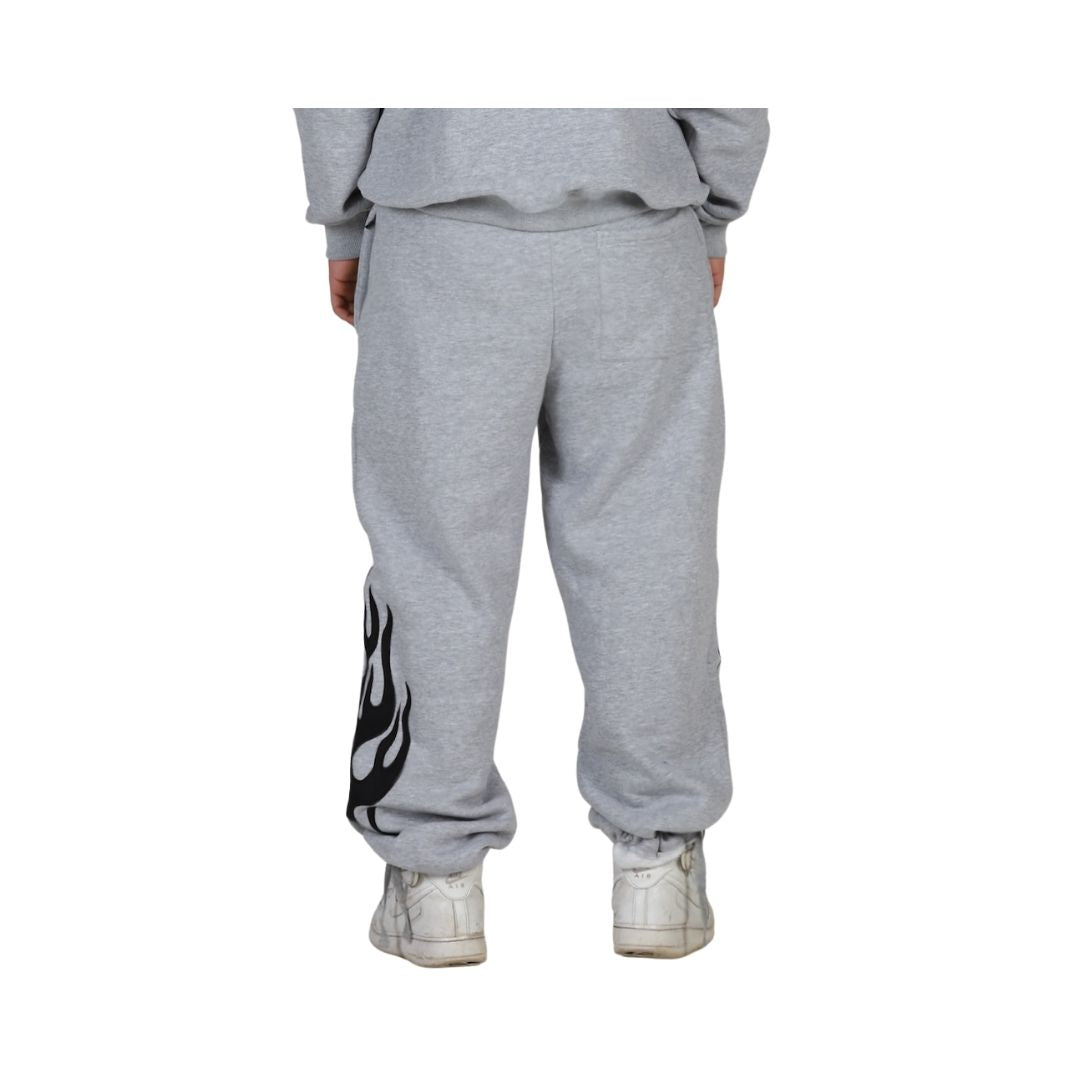 Flame origin sweatpants Grey