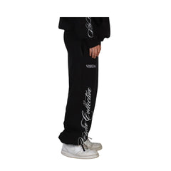 Flame origin sweatpants Black