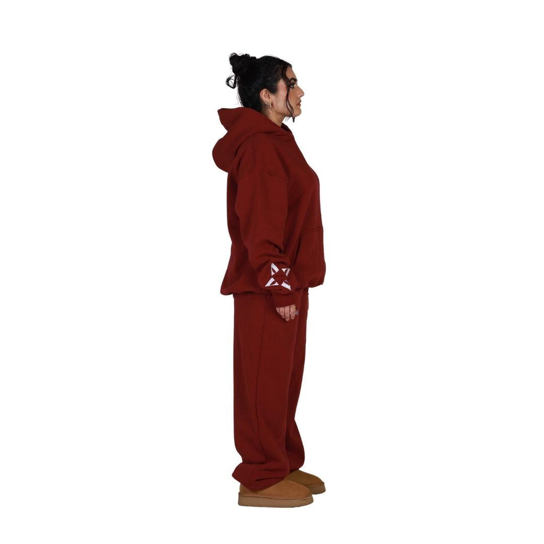 Georose Maroon Tracksuit | Comfortable & Stylish | Streetwear Style