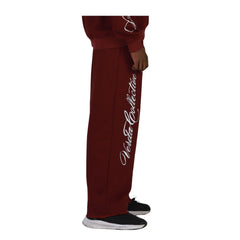 Flame origin sweatpants Maroon