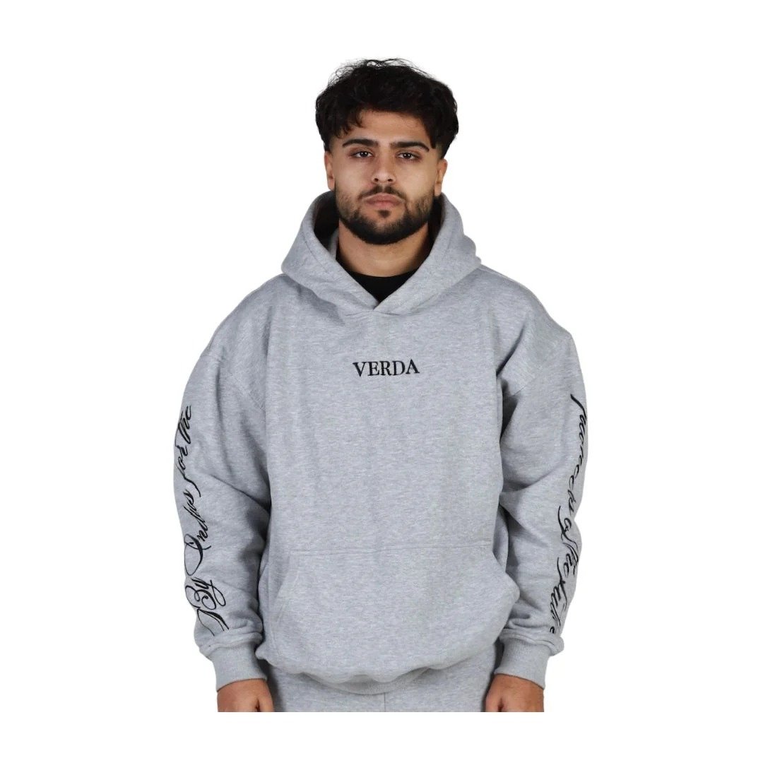 Scripted Origin Hoodie Grey | Premium Fleece Streetwear | Unisex Pullover for Everyday Comfort