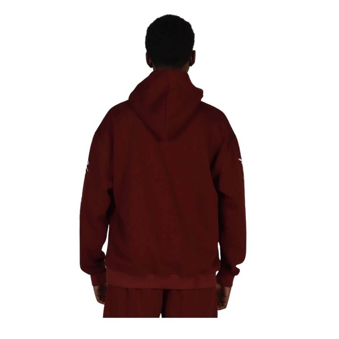 Scripted Origin Hoodie Maroon | Premium Fleece Streetwear | Unisex Pullover for Everyday Comfort - Image 3