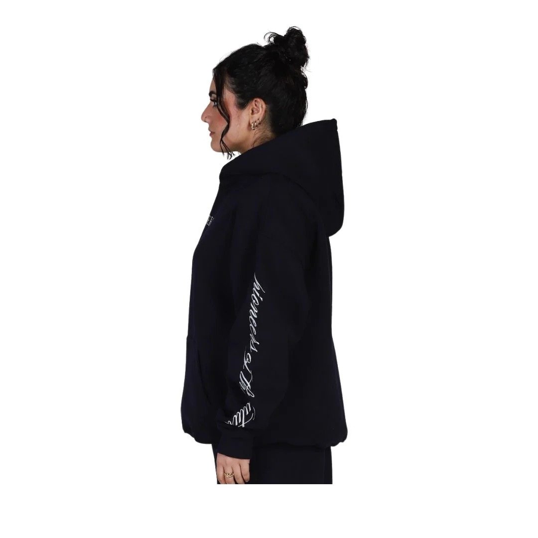 Scripted Origin Hoodie Navy | Premium Fleece Streetwear | Unisex Pullover for Everyday Comfort - Image 2
